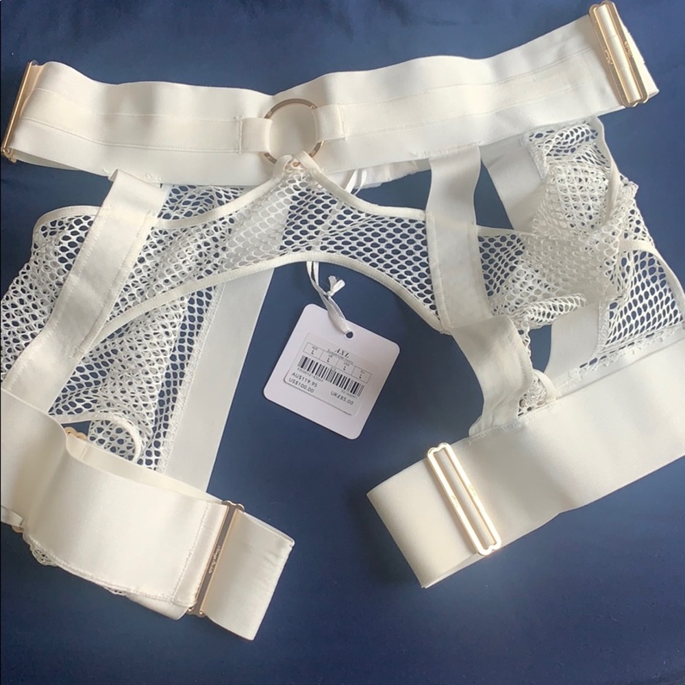 Honey Birdette AXL IVORY (L) suspenders